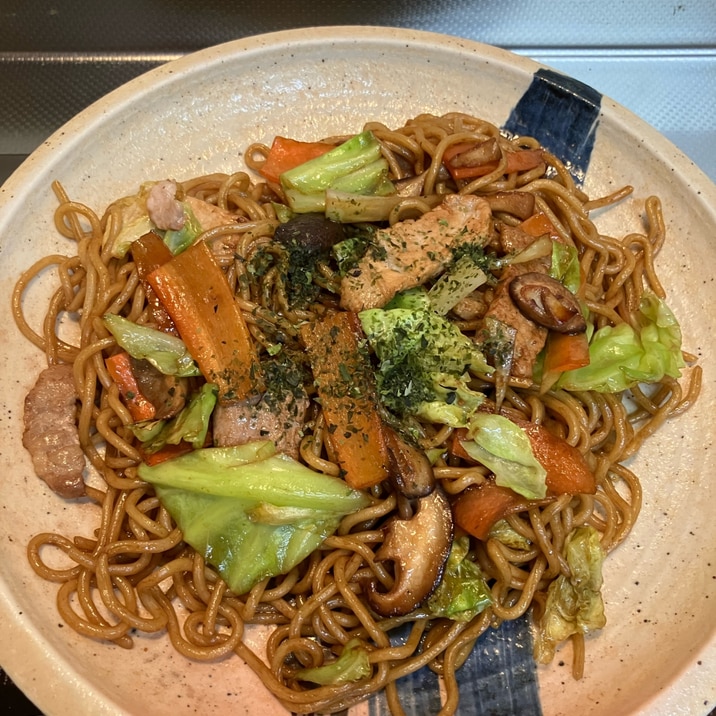 椎茸入り♪ソース焼きそば^_^
